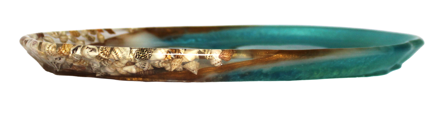 Handcrafted Resin Trinket Tray - Beach