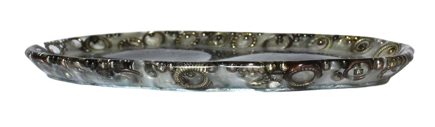 Handcrafted Resin Trinket Tray - Moonglow
