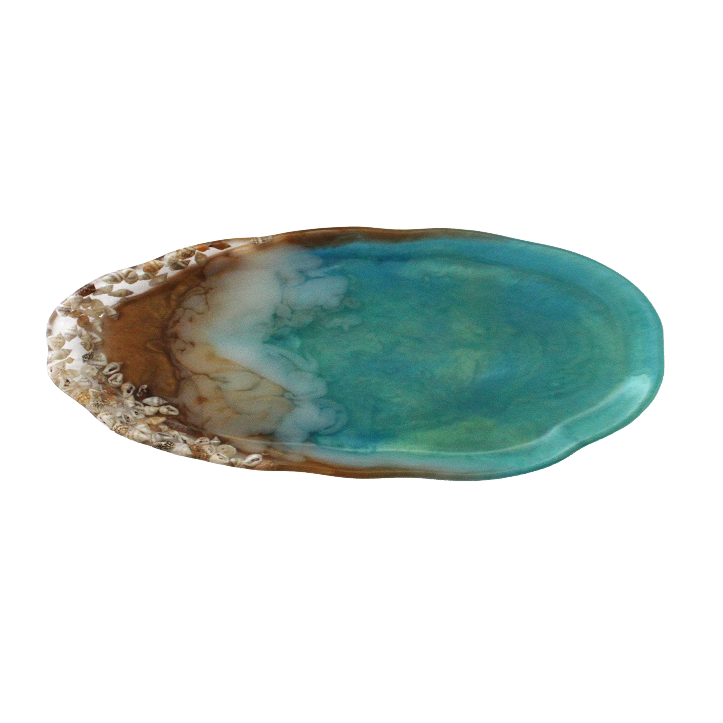 Handcrafted Resin Trinket Tray - Beach