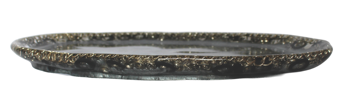 Handcrafted Resin Trinket Tray - Chain