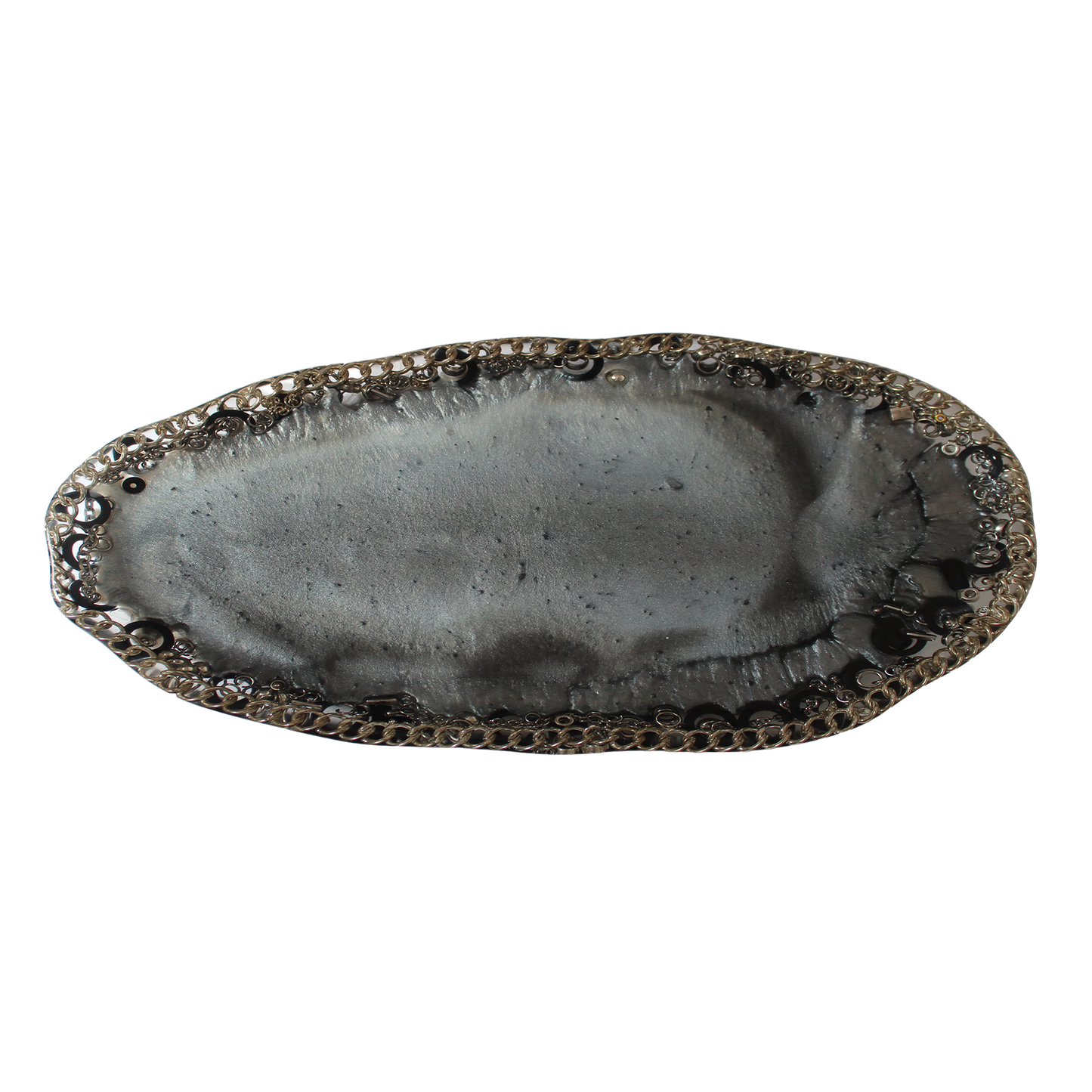 Handcrafted Resin Trinket Tray - Chain