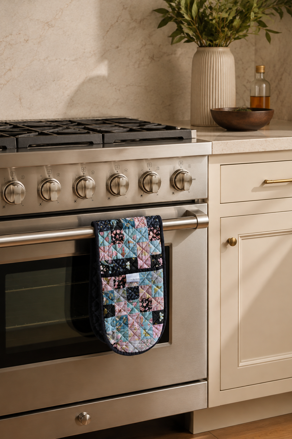 Double Oven Gloves - Japanese Koi